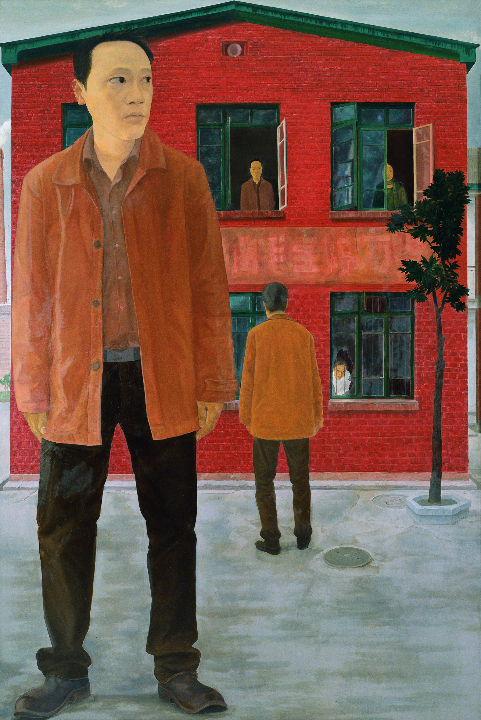 《四三零人生之一：昔日校園遠方》180x120cm布面油畫2005年.jpg